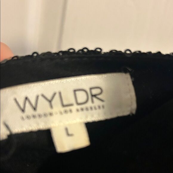 WYLDR Shimmering Black Sequin Romper A - Picture 2 of 7